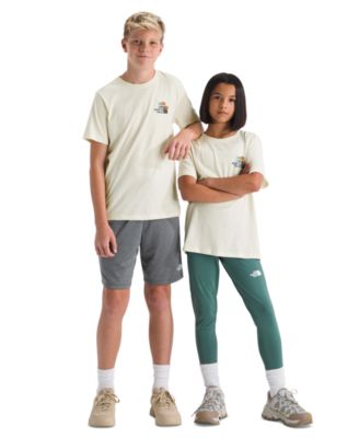 The North Face Boys' and Girls' 6-16 Floral Logo Short-Sleeve T-Shirt