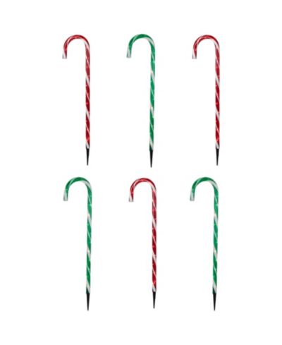 Декоративные садовые указатели Northlight Lighted Outdoor Christmas Candy Cane, Set of 6