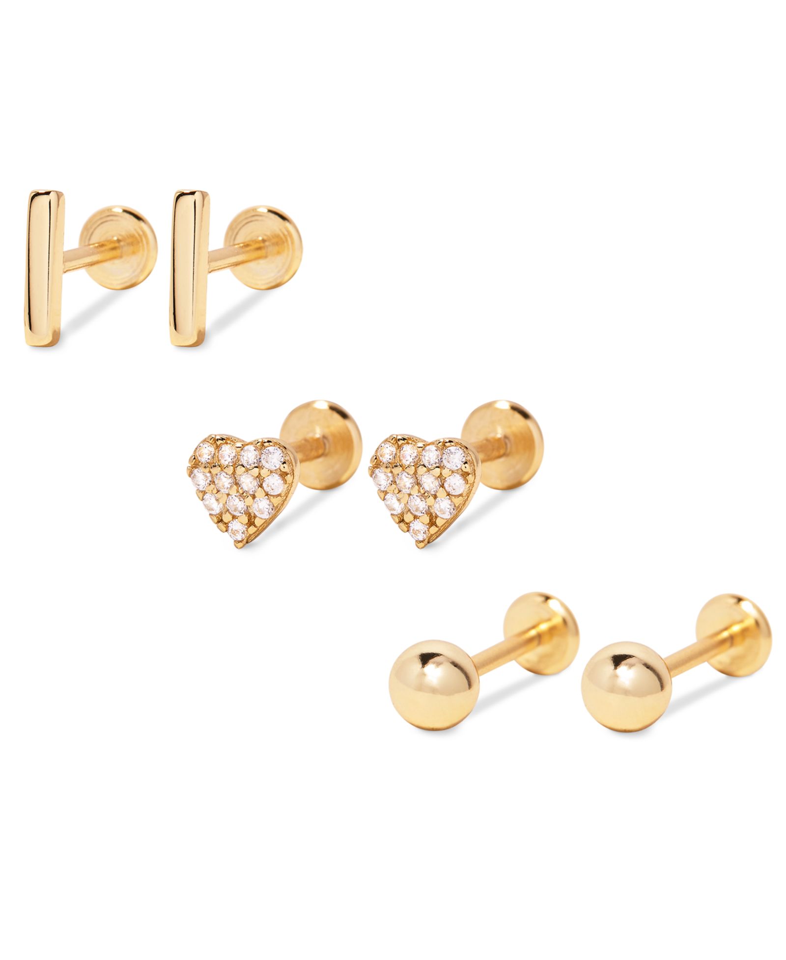 brook & york Zola Flat Back Earring Set