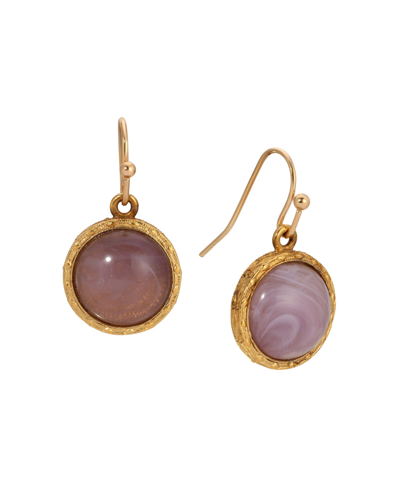 Серьги 2028 Round Color Stone Wire