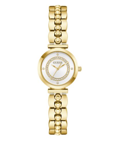 Женские аналоговые часы GUESS, золотистого цвета, 26mm