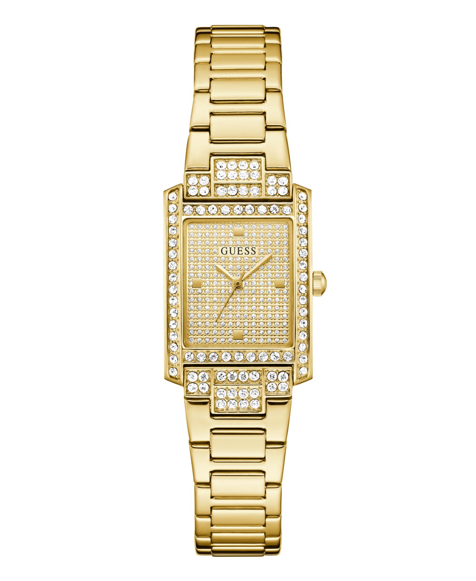 GUESS Women's Gold-Tone Glitz Analog Watch, 23mm
