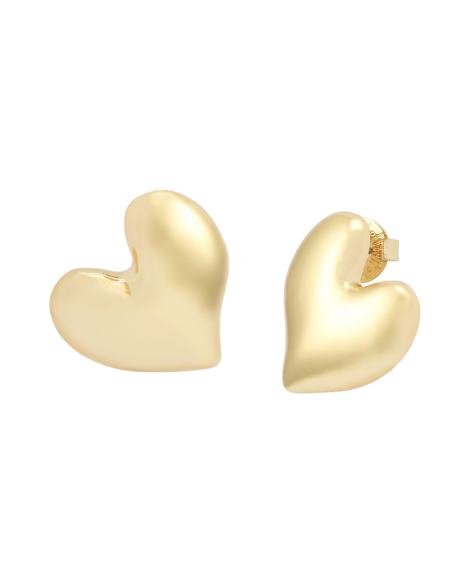 Золотые серьги-пусеты Robert Lee Morris Soho Gold Heart Button