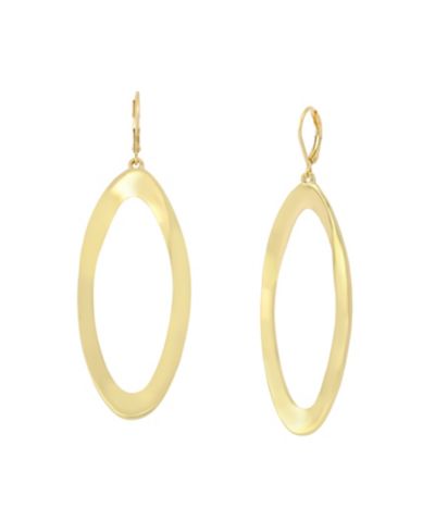 Серьги-подвески Robert Lee Morris Soho Gold Oval Link