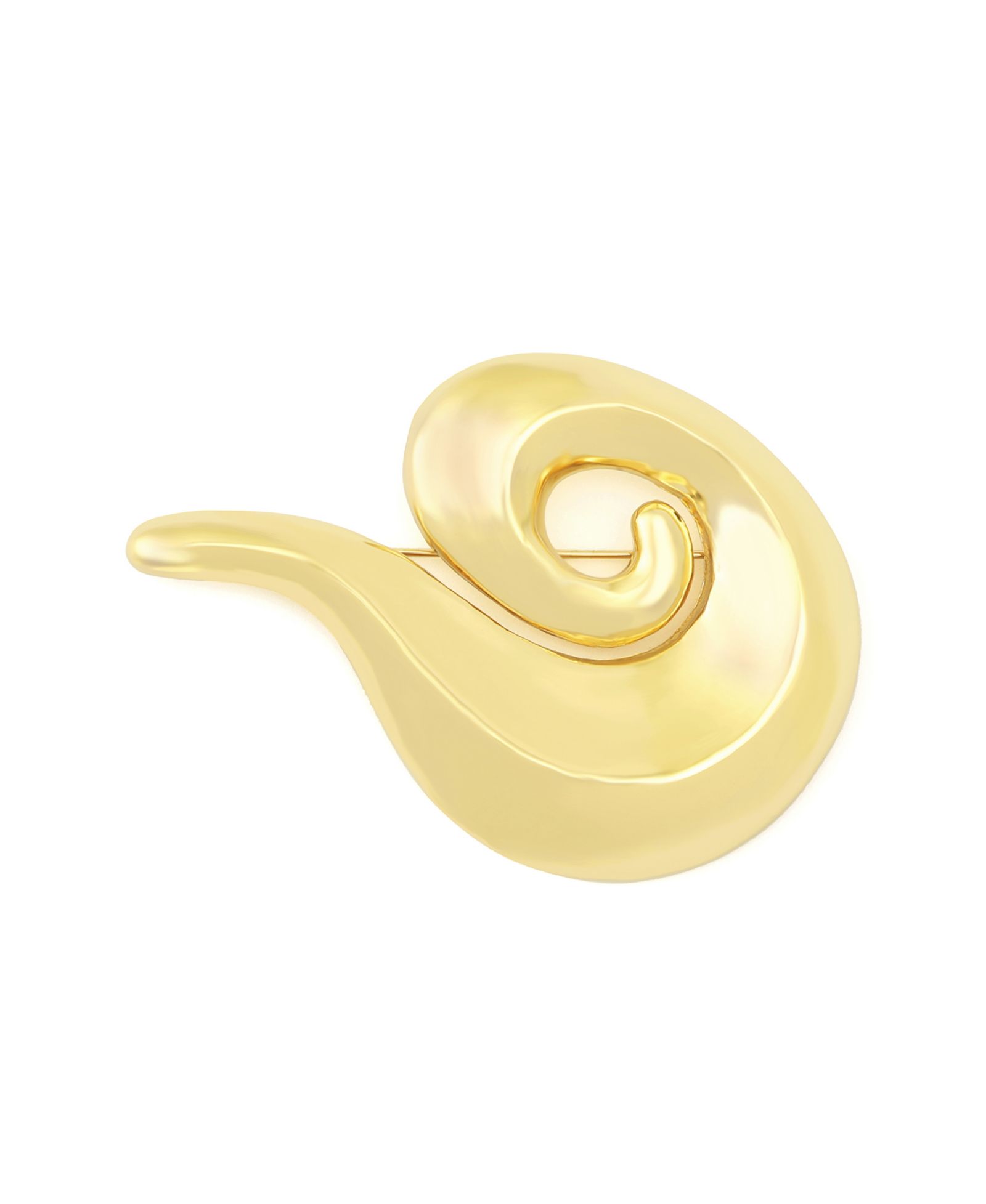 Robert Lee Morris Soho Gold Vintage Swirl Brooch