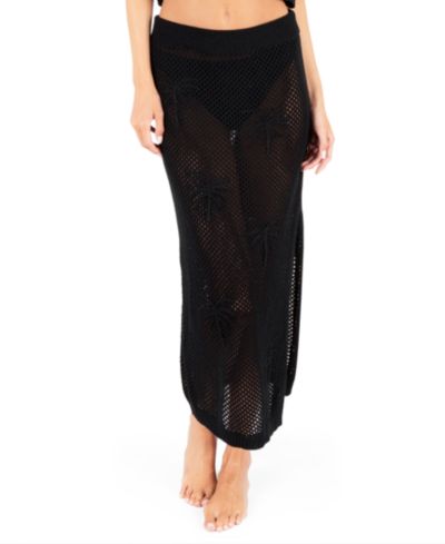 Женская юбка для плавания Hurley Mid-Rise Embroidered Crochet