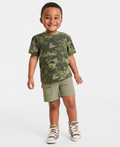 Epic Threads Детский комплект из футболки и шорт карго 12M-5T