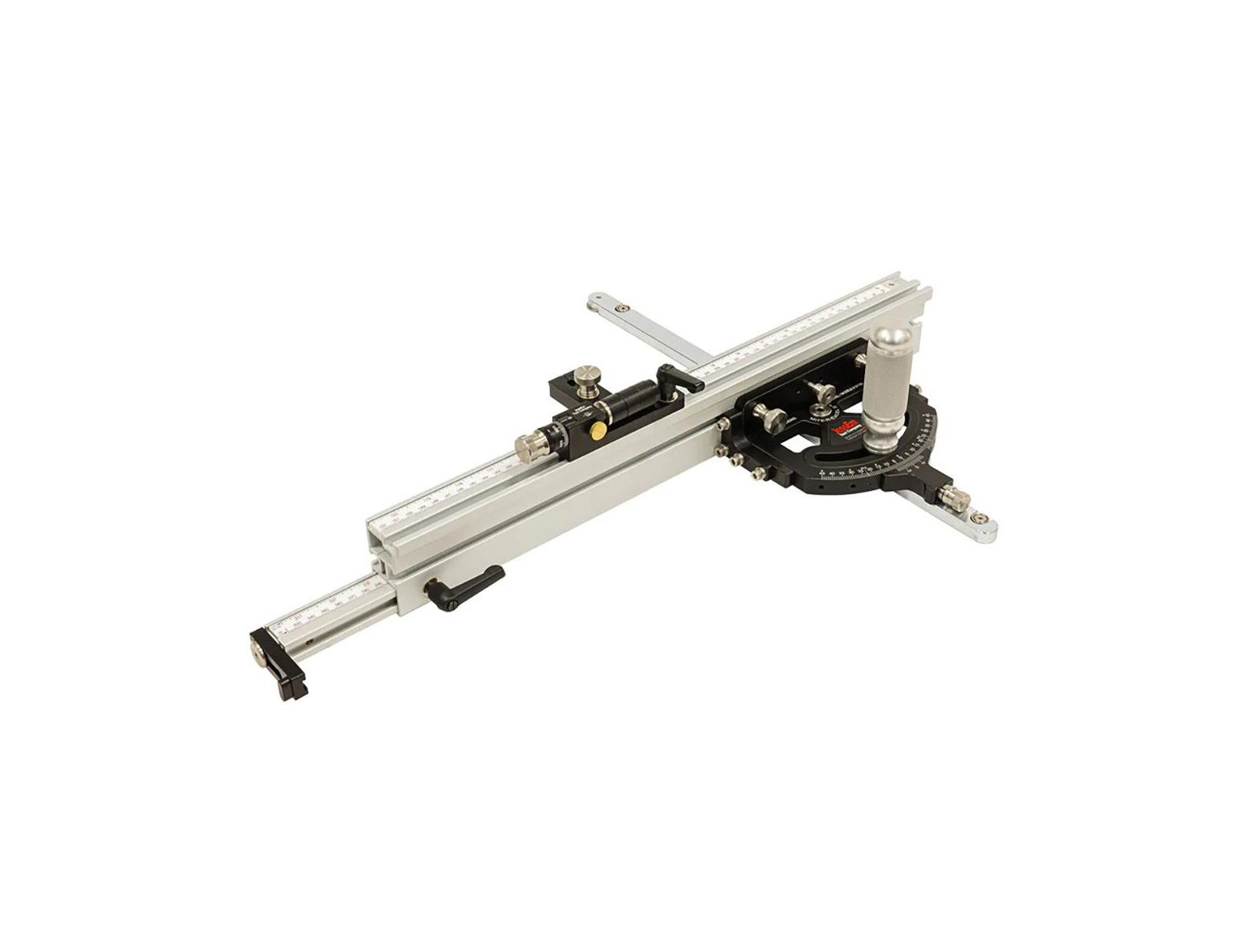 JessEm 07150 Mite-R-Excel II Precision Anodized Aluminum Miter Gauge with Adjustable Fence and Micro Adjuster for Table Saws