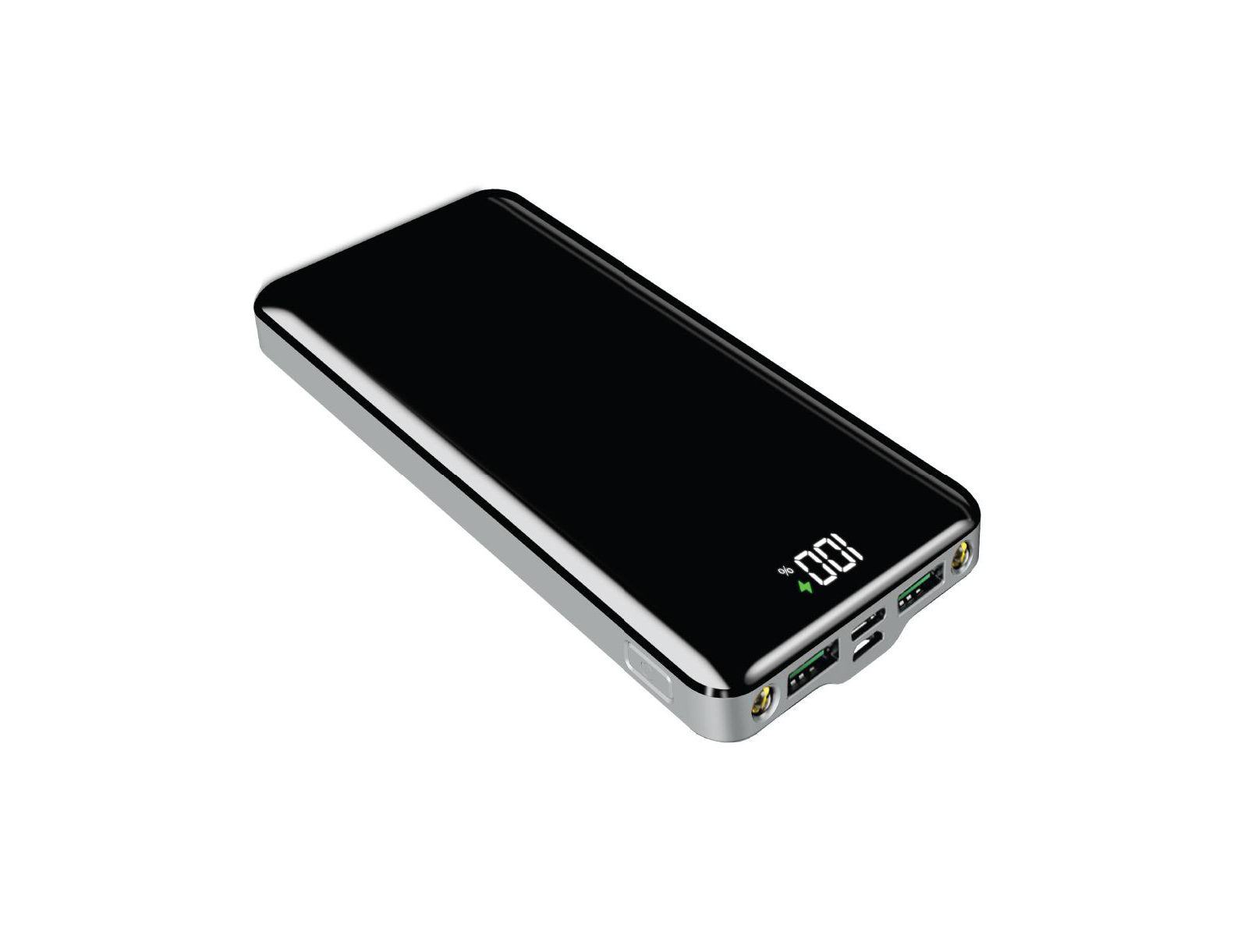Внешний аккумулятор Brookstone 10,000 mAh PD 20W Ultra Fast Charging UV Finish с LCD дисплеем