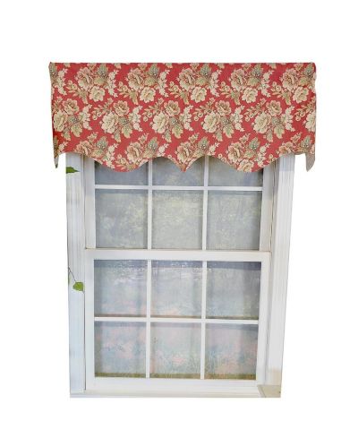 Декоративная занавеска RLF Home Linda Regal 3" Rod Pocket 50" x 17" красная