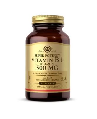Solgar Vitamin B1 (Thiamin) ,500 mg ,100 Tabs