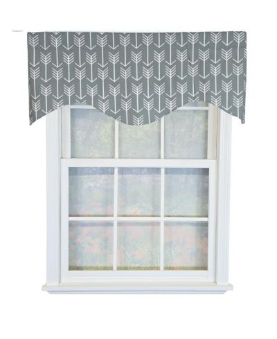 Занавеска RLF Home 100% Cotton Native Cornice Gray 50" x 17"
