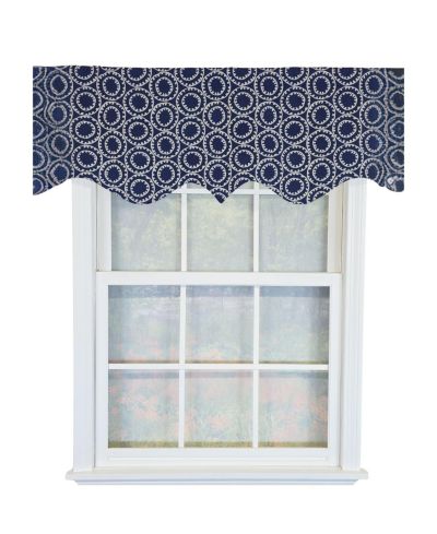 Занавеска RLF Home 100% Cotton Orbit Regal Fully lined Windows Rod Pocket 50" x 17"