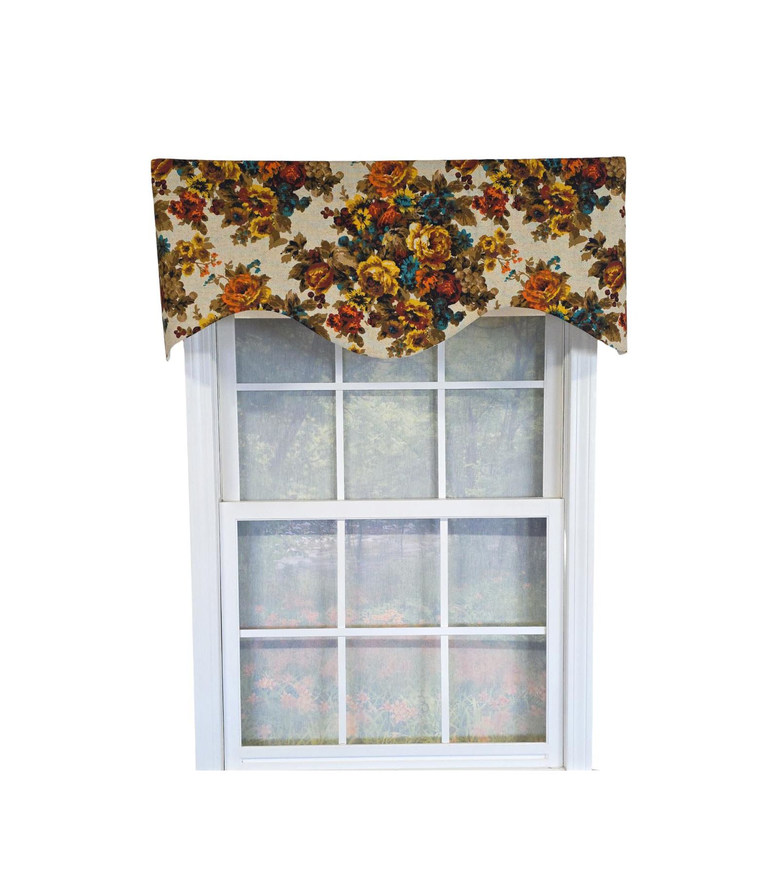 Занавеска RLF Home 100% хлопок Bountiful Cornice, 50" x 17"