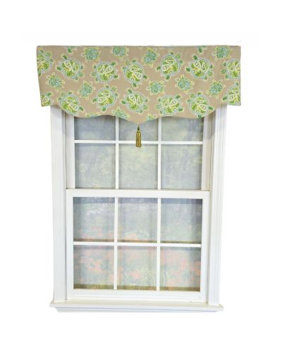 Занавеска RLF Home 100% хлопок Tortuga Stanform с подкладкой 50" x 16"