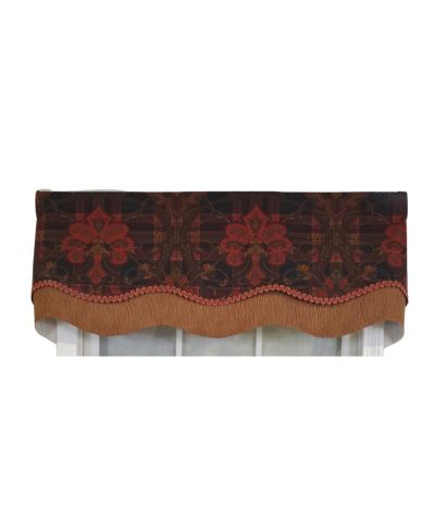 RLF Home декоративная занавеска Espadas Glory 50" x 16" Burgundy