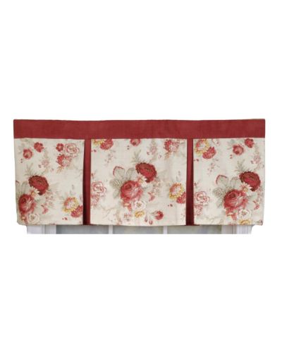 RLF Home декоративная валанс Norfolk Pleated 50" x 16" Red