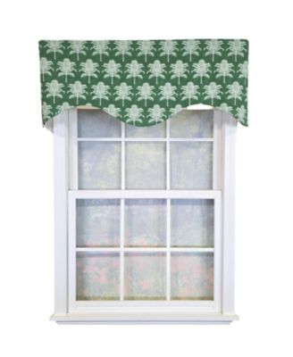 RLF Home St. Croix Cornice Valance - 100% Cotton with Ivory Lining 50" x 17"