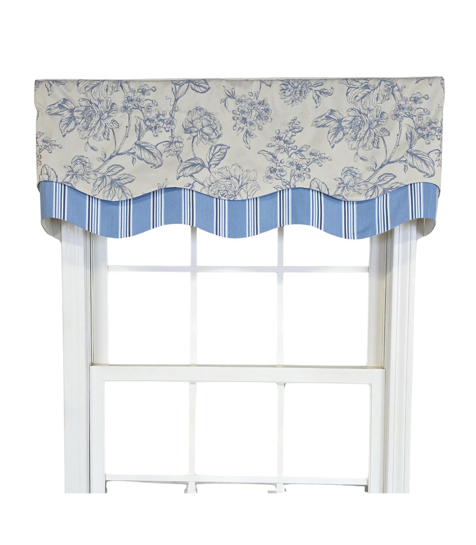 RLF Home валанс 100% хлопок Ashington Glory 50" x 16" синий