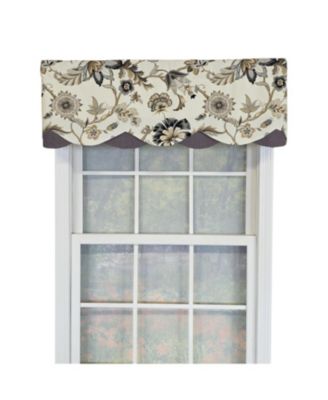 RLF Home 100% Cotton Zanzibar Petticoat With Poly/Cotton lining Rod Pocket Valance 50" x 17"