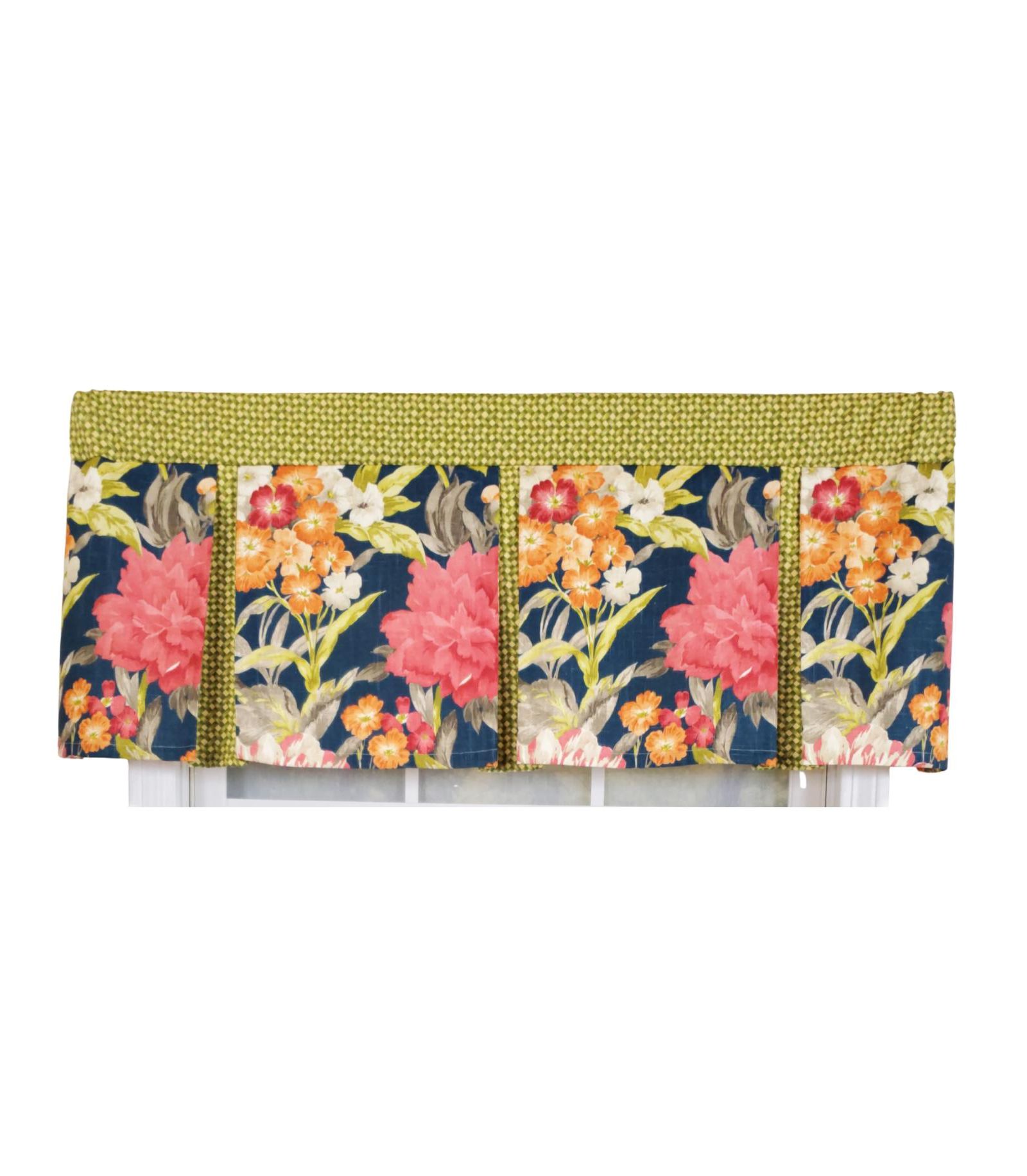 RLF Home плиссированный ламбрекен для окон из высококачественной ткани, 3" Rod Pocket, Queen's Favor