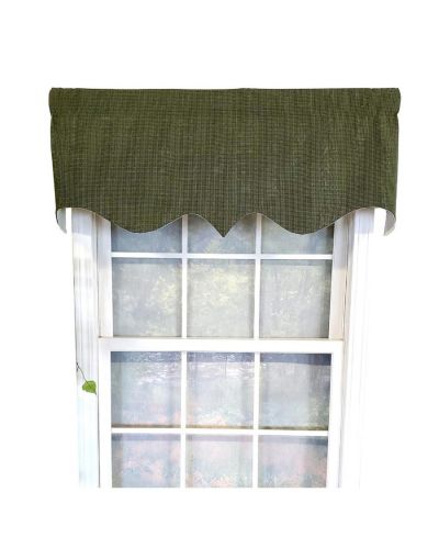RLF Home Декоративная занавеска Sprinkle Regal 3" с подкладкой, Hunter, 50" x 17"