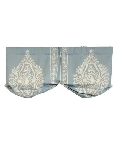 RLF Home 3" Rod Pocket High Quality Fabric Nora Stationary Balloon Valance for Windows