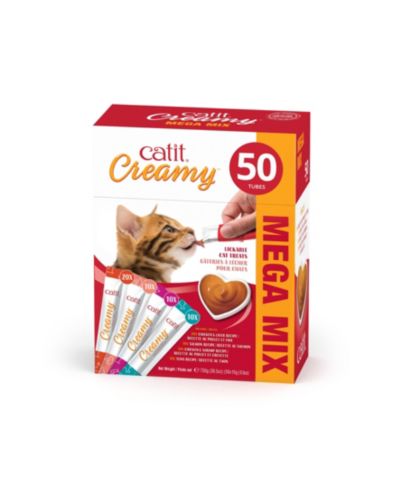 Catit Creamy лакомство для кошек, мультипак, 50x15g Mega Pack