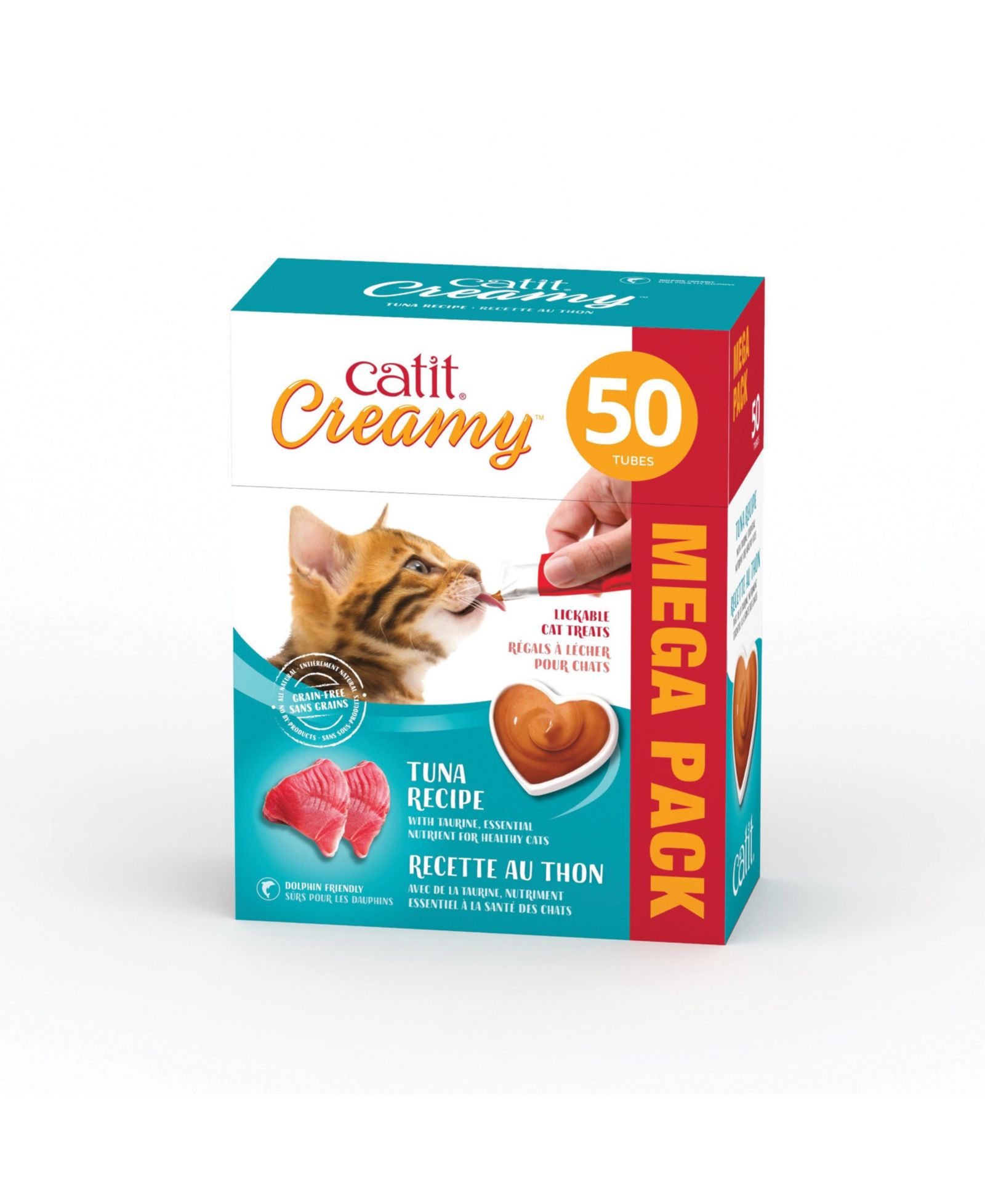 Catit лакомство Creamy Lickable Treat с тунцом, 50 штук