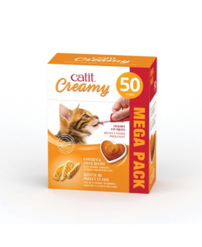 Лакомство для кошек Catit Creamy Lickable Treat Chick/Liver 50pk