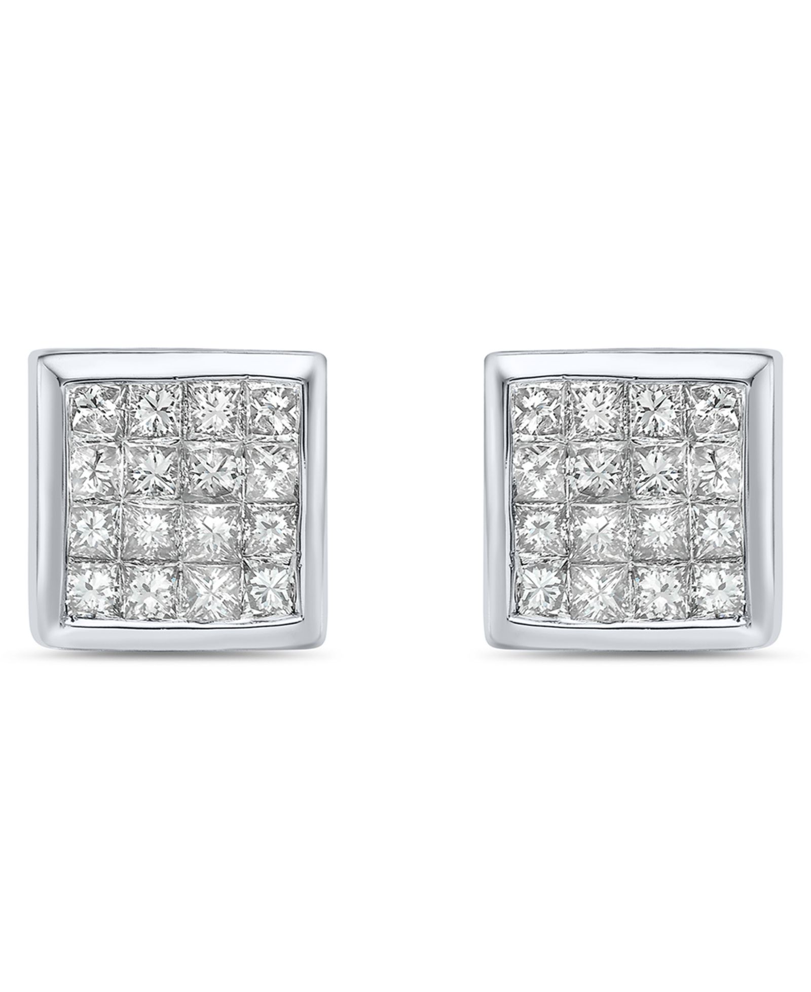 Серьги-гвоздики Macy's Diamond Stud Earrings (3/4 ct. t.w.) в 10k White Gold