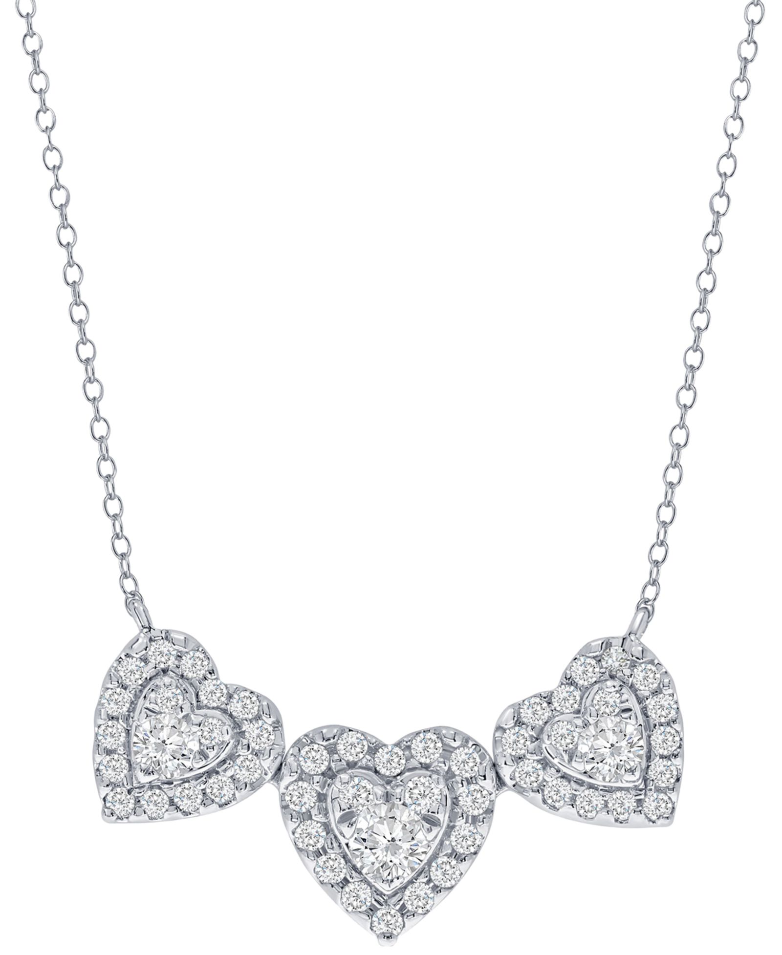 Ожерелье Macy's с бриллиантами (1/2 ct. t.w.) в 14k White Gold