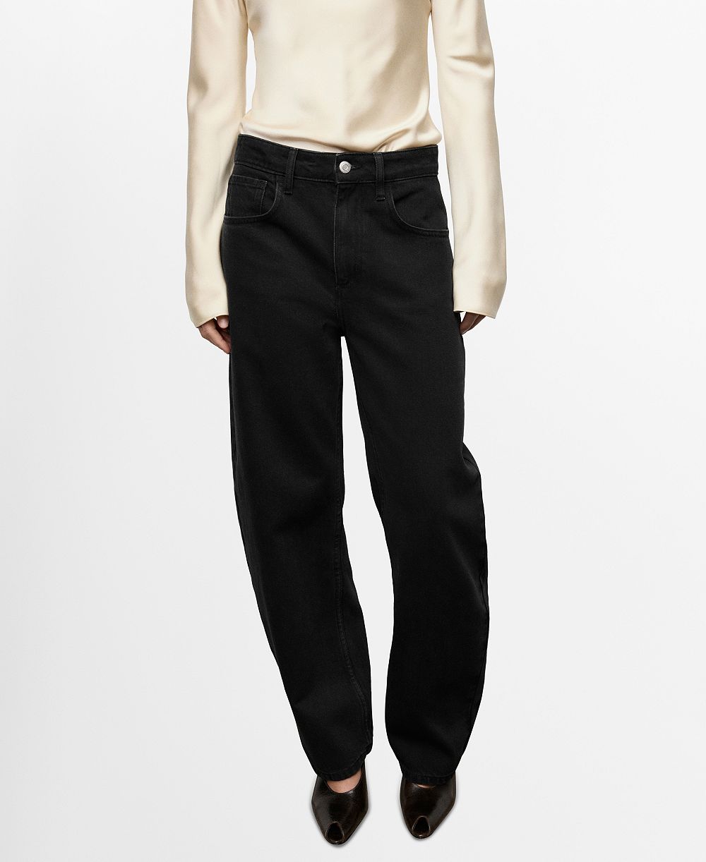 Женские джинсы Mango High-Waisted Barrel