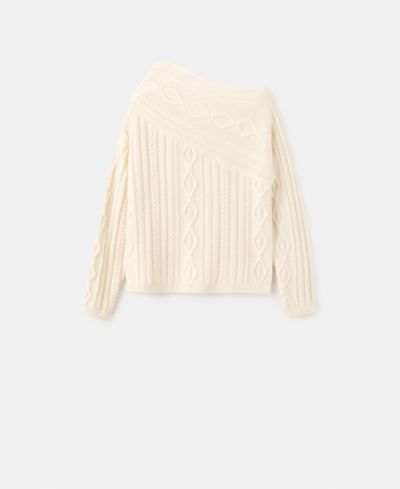 Mango Women's Braided Wool-Blend Sweater