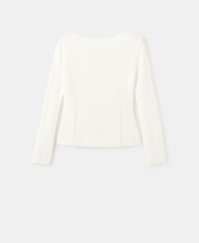 Mango Women's Seam Detail Knitted Sweater