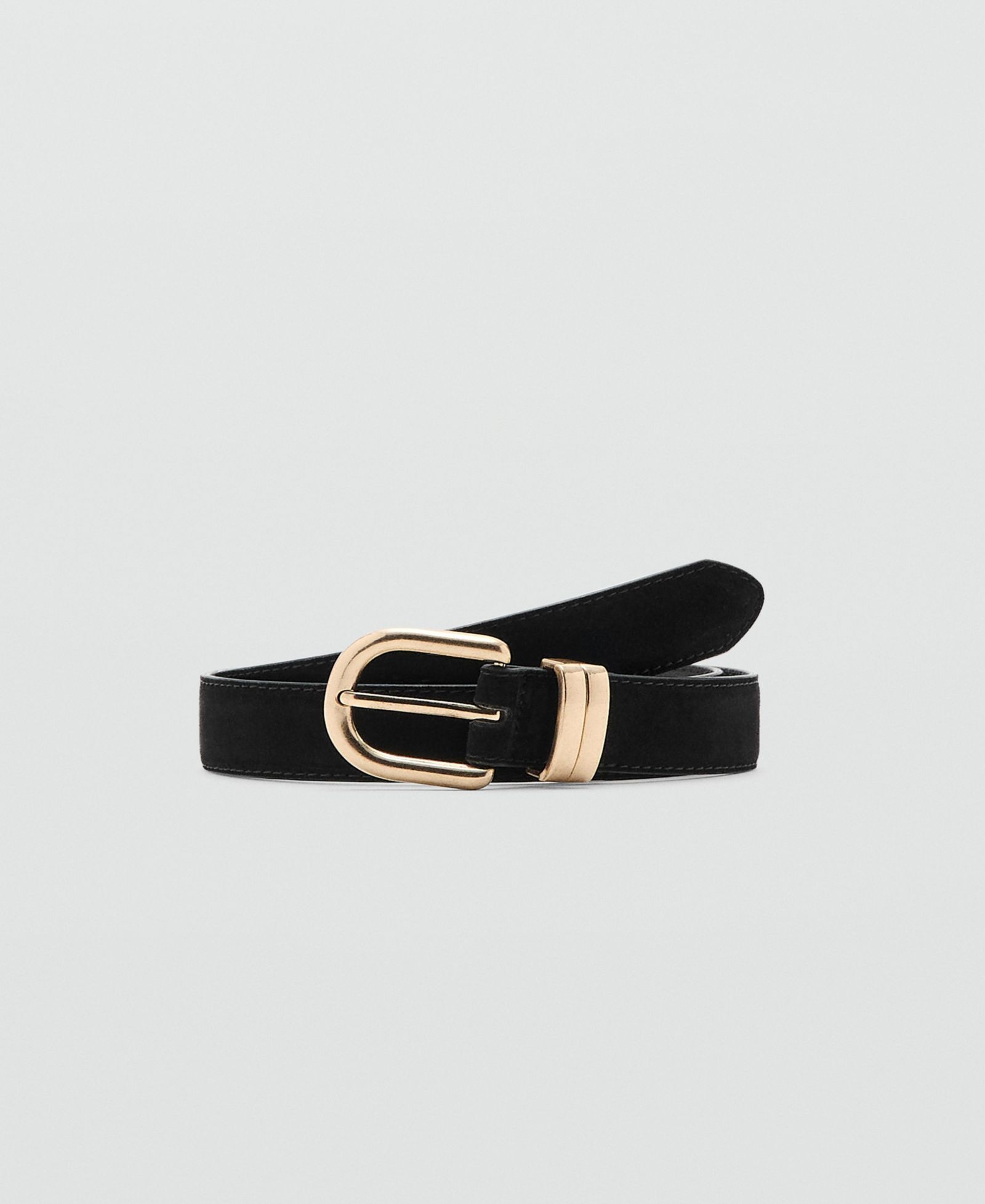 Женский кожаный ремень Mango Suede Leather Belt