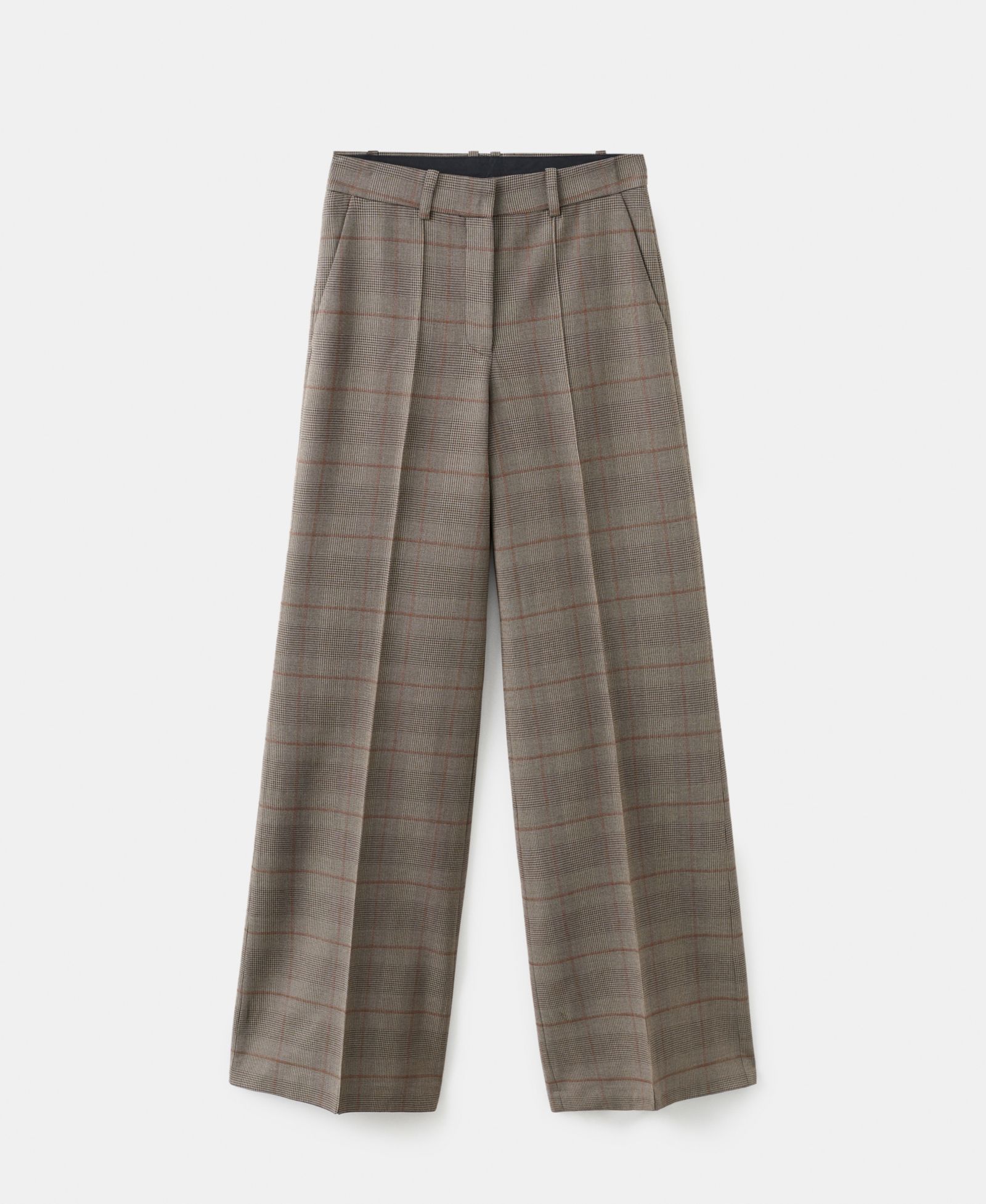 Mango Women's Wool-Blend Check Pants