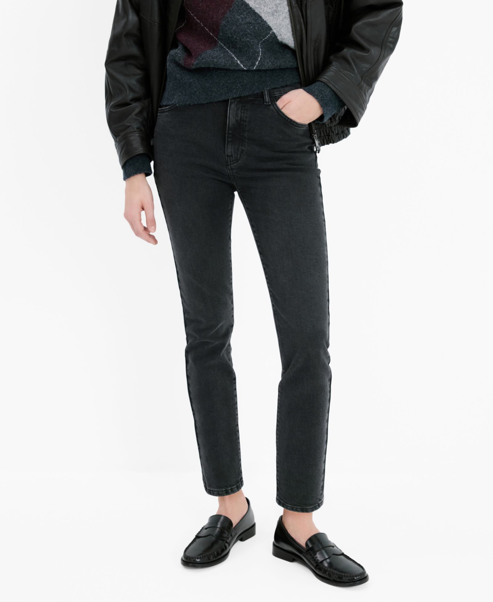 Mango Women's Claudia Slim-Fit Cropped Jeans