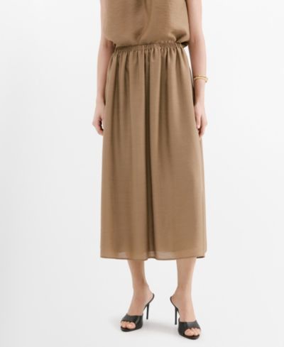 Mango Women's Gathered Midi Skirts