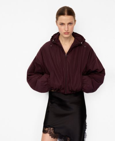 Женская куртка Mango Oversized с капюшоном