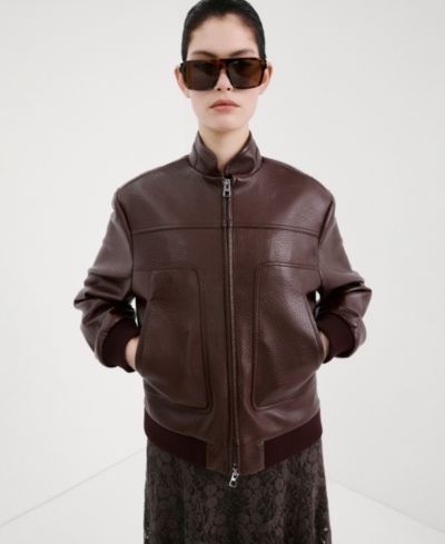 Mango Women's Pockets Collarless Jacket