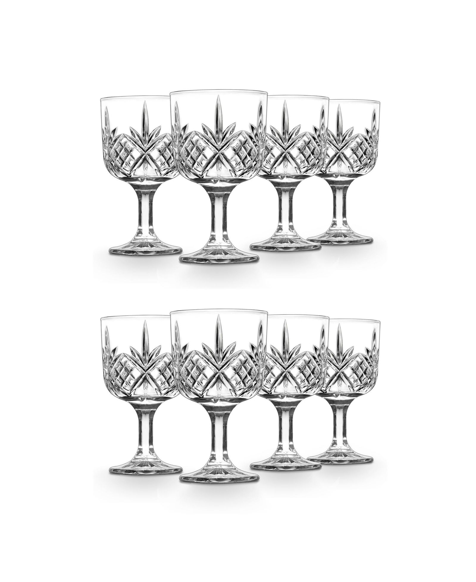 Godinger Dublin Crystal Gin Balloon Glass, Set of 8