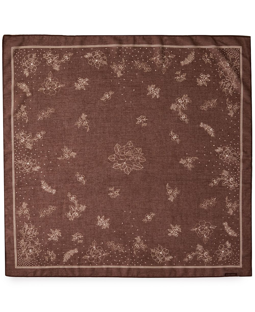Steve Madden Floral Bandana Square Scarf