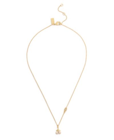Подвеска-кулон COACH Faux Stone Pavé Icons Cherry