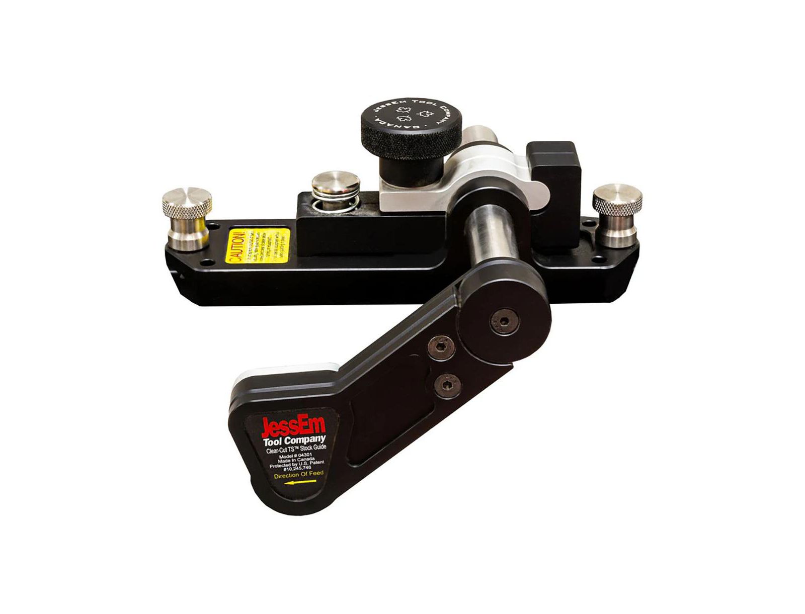 JessEm 04301 Clear-Cut TS Stock Guides - Precision Table Saw Stock Control with Roller Bearings for Safer, Cleaner, and Accurate Cuts