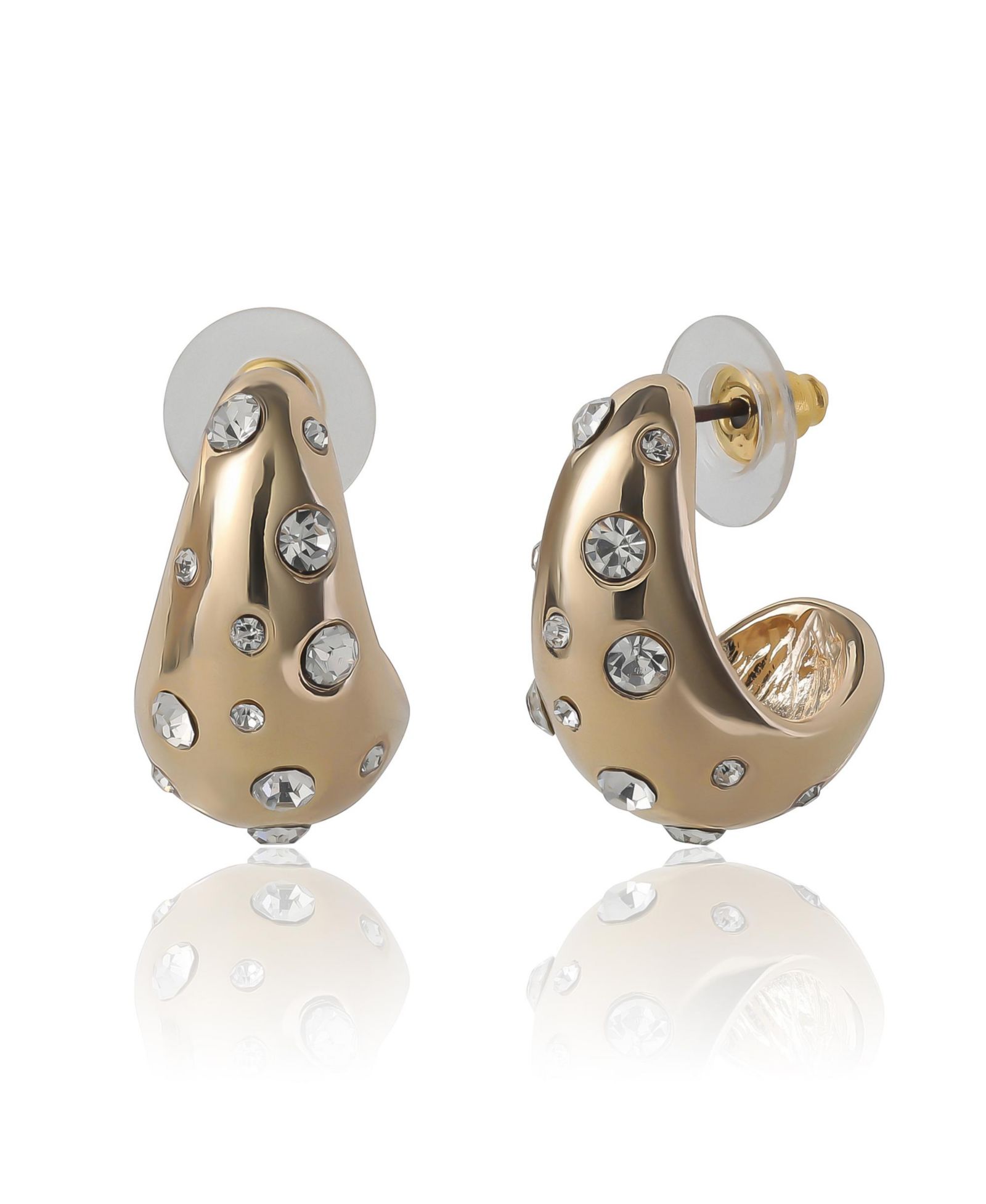 BCBG Серьги-кольца с горошком Tone Pavé