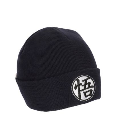 Dragon Ball Z Men's Goku Symbol Embroidery On Acrylic Knit Standard Cuff Beanie