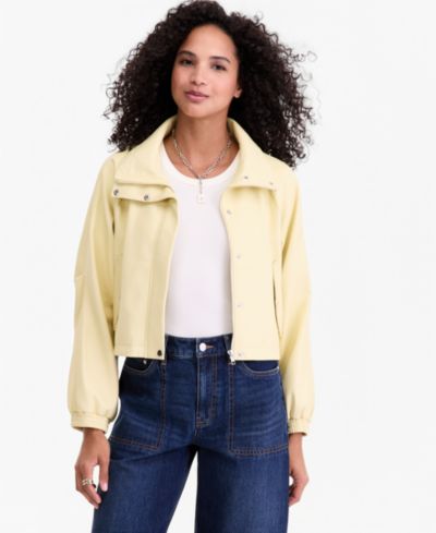 On 34th Women's Cropped Faux-Leather Jacket, Macy's Exclusive