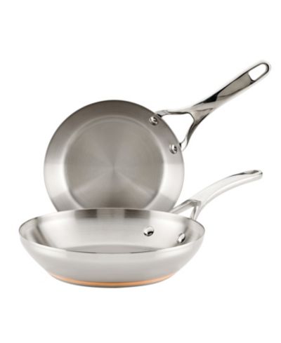 Anolon Nouvelle Copper Stainless Steel 8" & 9.5" French Skillets, Macy's Exclusive