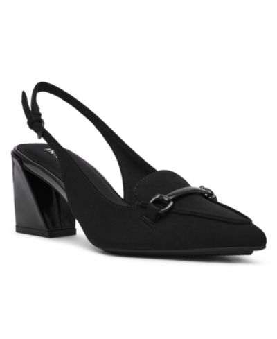 Anne Klein Женские туфли-лодочки Royce Block Heel Tailored Slingback